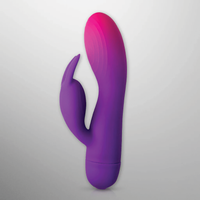 Dual-Stimulation Rabbit Vibrator – Rechargeable Silicone Massager with Multiple Vibration Modes (Purple)